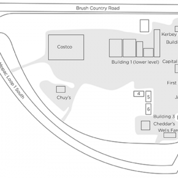Plan of mall Shops at Arbor Trails