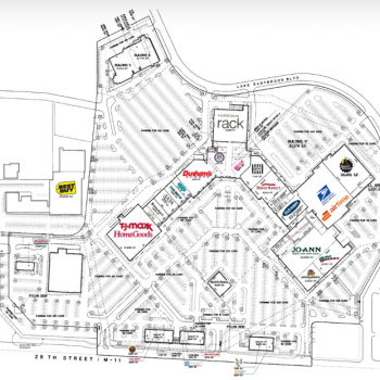 Plan of mall Shops at Center Point