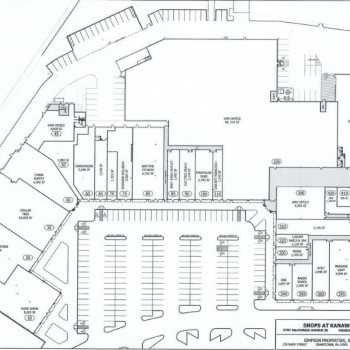 Plan of mall Shops at Kanawha