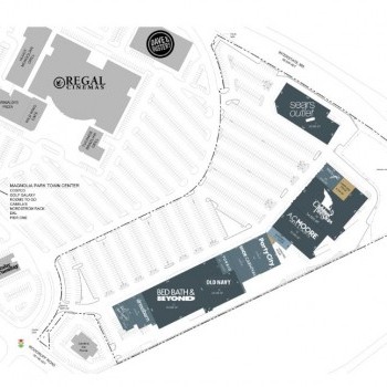 Plan of mall Shops at Plaza Green