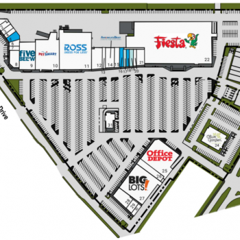 Plan of mall Shops At Three Corners