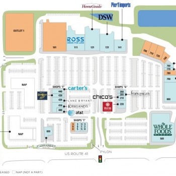 Plan of mall Shops on Main