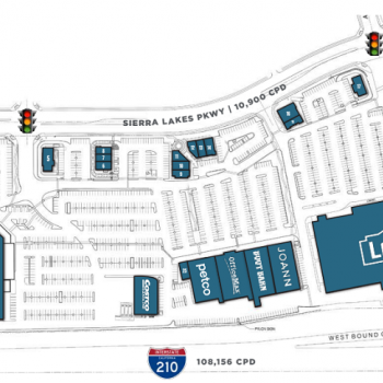 Plan of mall Sierra Lakes Marketplace