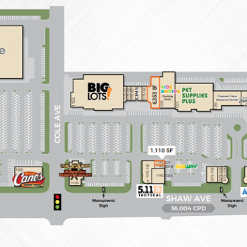 Plan of mall Sierra Pavilions Shopping Center
