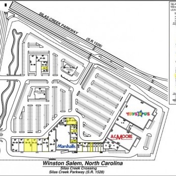 Plan of mall Silas Creek Crossing