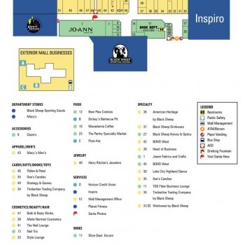 Plan of mall Silver Lake Mall
