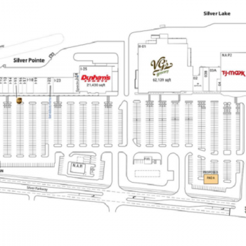 Plan of mall Silver Pointe Shopping Center