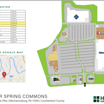 Plan of mall Silver Spring Commons