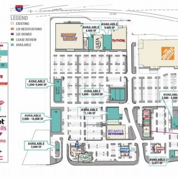 Plan of mall Skyway Shopping Center