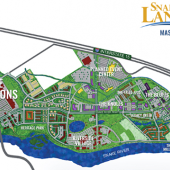 Plan of mall Snake River Landing