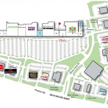 Plan of mall South Frisco Village