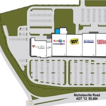 Plan of mall South Park Shopping Center