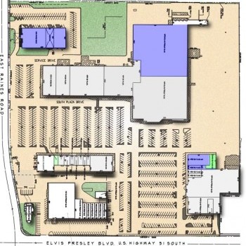 Plan of mall South Plaza Shopping Center