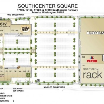 Plan of mall Southcenter Square