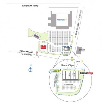 Plan of mall Southern Hills Crossing