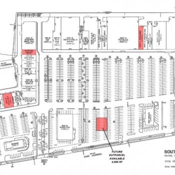 Plan of mall Southern Shopping Center