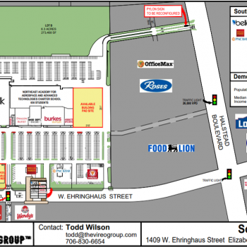 Plan of mall Southgate Mall - North Carolina
