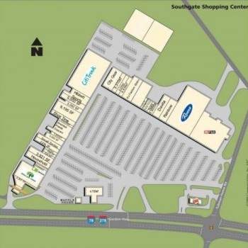 Plan of mall Southgate Shopping Center