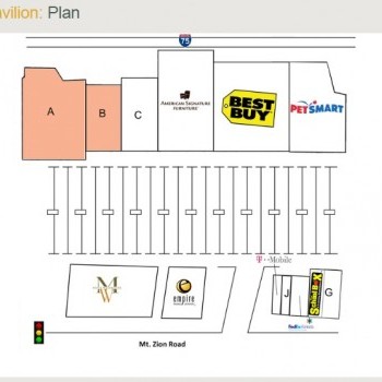 Plan of mall Southlake Pavilion