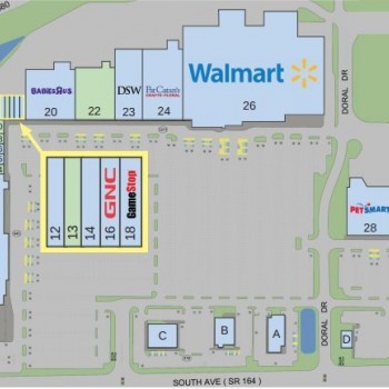 Plan of mall Southland Crossings