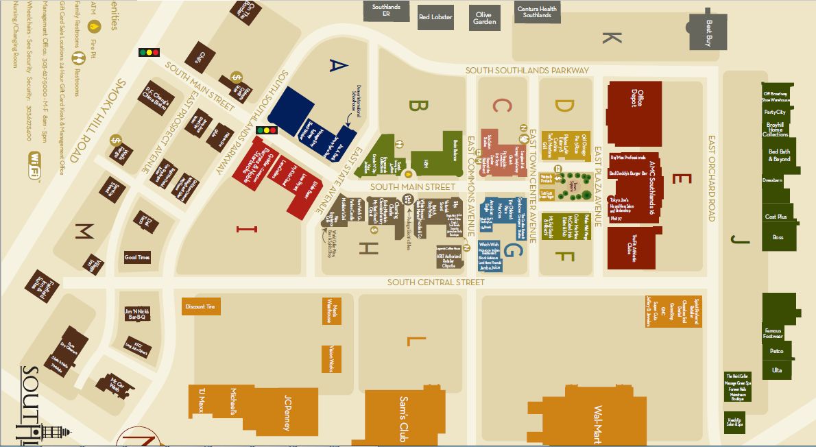 Southland Shopping Centre Map Southlands Shopping Center - Store List, Hours, (Location: Aurora,  Colorado) | Malls In America