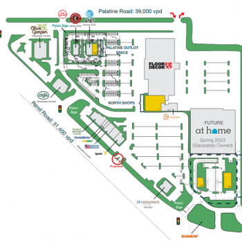 Plan of mall Southpoint Shopping Center