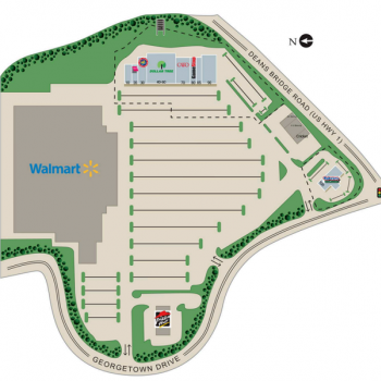 Plan of mall Southpointe Plaza - Augusta