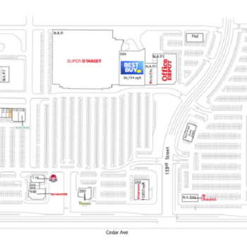 Plan of mall Southport Centre I-VI