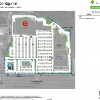 Plan of mall Southside Square Shopping Center