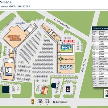 Plan of mall Spalding Village