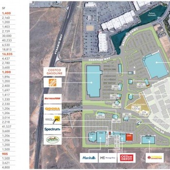 Plan of mall Sparks Galleria Shopping Center