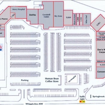 Plan of mall Springbrook Plaza