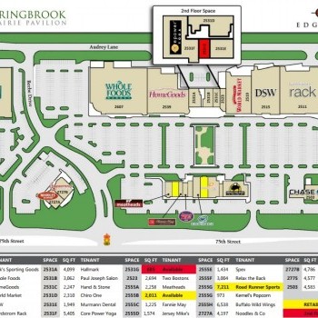 Plan of mall Springbrook Prairie Pavilion