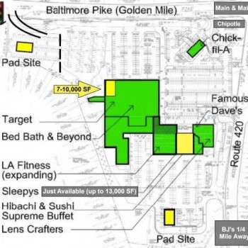 Plan of mall Springfield Park
