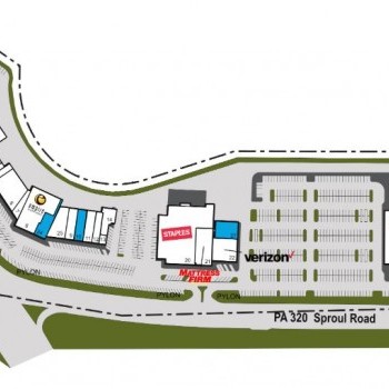Plan of mall Springfield Shopping Center