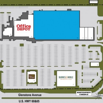 Plan of mall Springfield Shopping Center