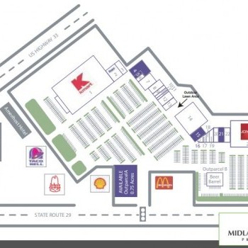 Plan of mall St. Mary's Square Shopping Center