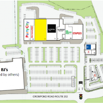 Plan of mall Staples Plaza