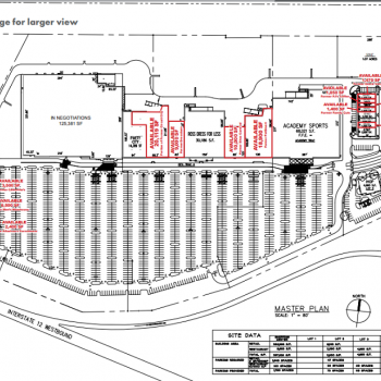Plan of mall Stirling Slidell Centre