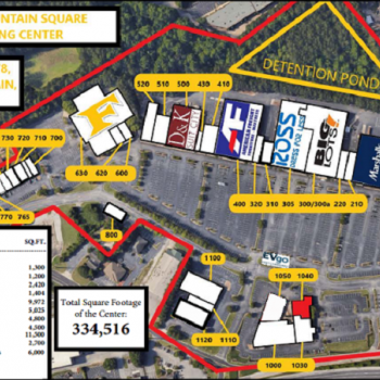 Plan of mall Stone Mountain Square