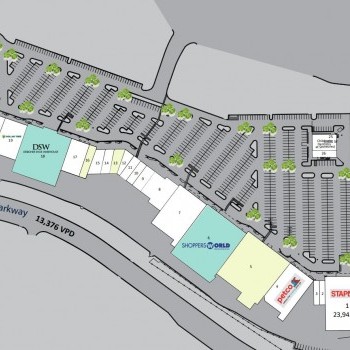 Plan of mall Stonecrest Marketplace