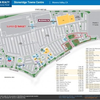 Plan of mall Stoneridge Towne Centre