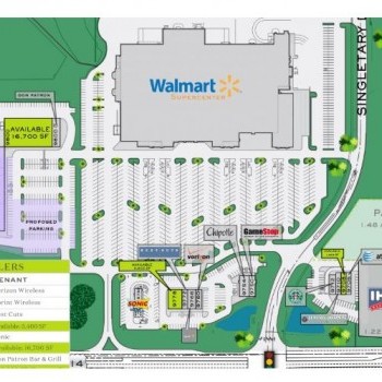 Plan of mall Streetsboro Commons