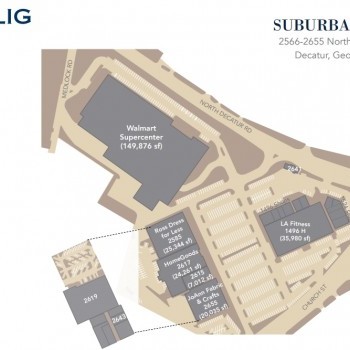 Plan of mall Suburban Plaza