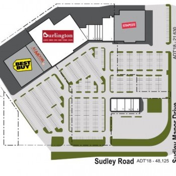 Plan of mall Sudley Towne Plaza