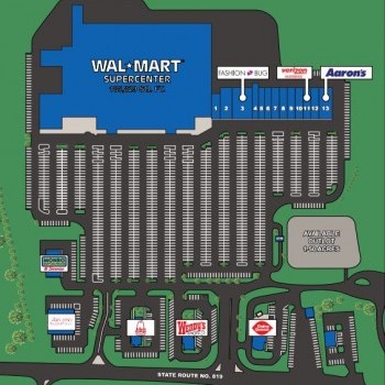 Plan of mall Summit Ridge Shopping Center