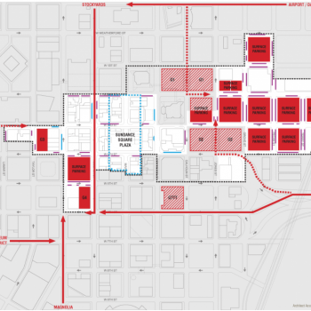Plan of mall Sundance Square