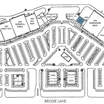 Plan of mall Sunset Valley Village