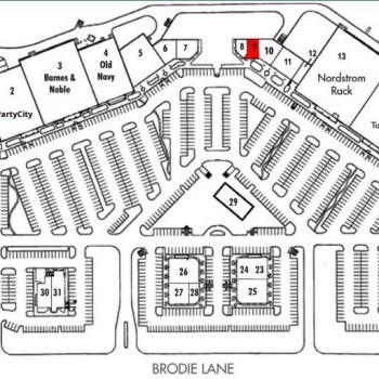 Plan of mall Sunset Valley Village
