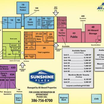Plan of mall Sunshine Plaza